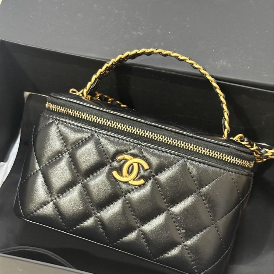 Chanel 23P 亮面牛皮長盒子-12