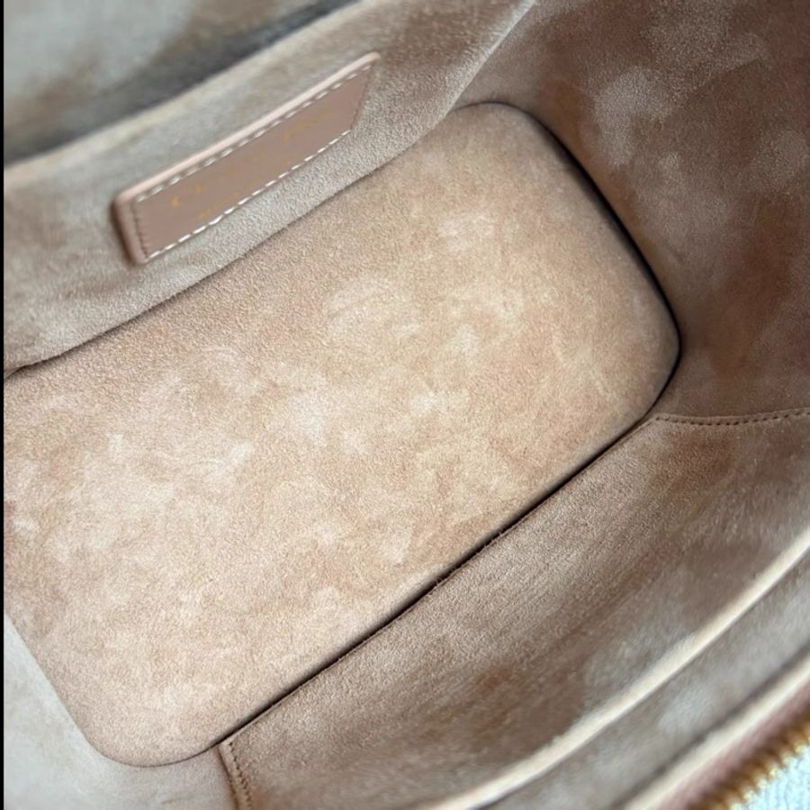 Dior • Travel Vanity 粉色金釦羊皮化妝盒子包 小號-7