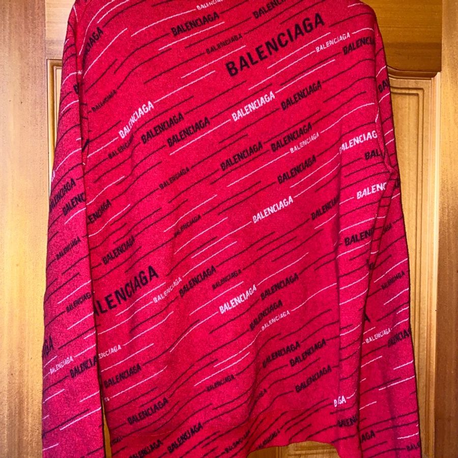 balenciaga巴黎世家毛衣 紅色-0