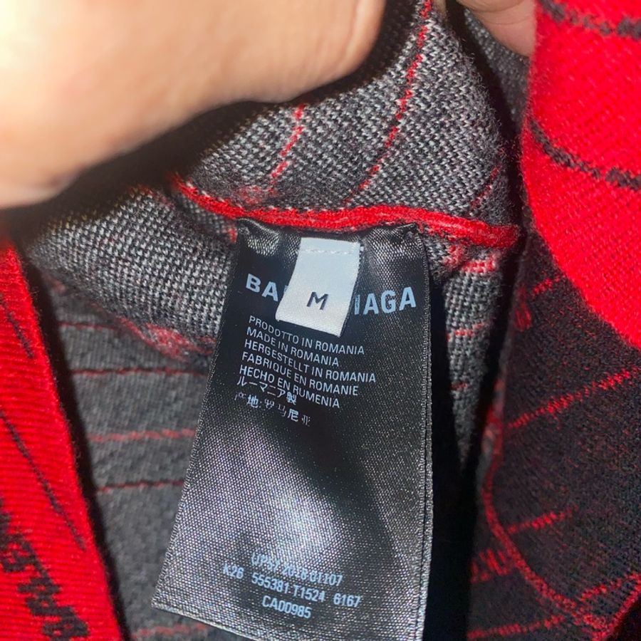 balenciaga巴黎世家毛衣 紅色-3