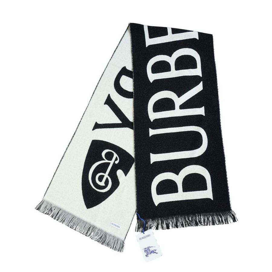 Burberry 品牌徽標字母logo羊毛圍巾(8109563-多色)-2