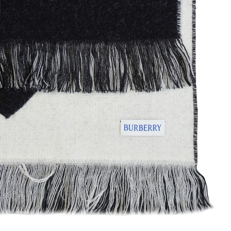 Burberry 品牌徽標字母logo羊毛圍巾(8109563-多色)-5