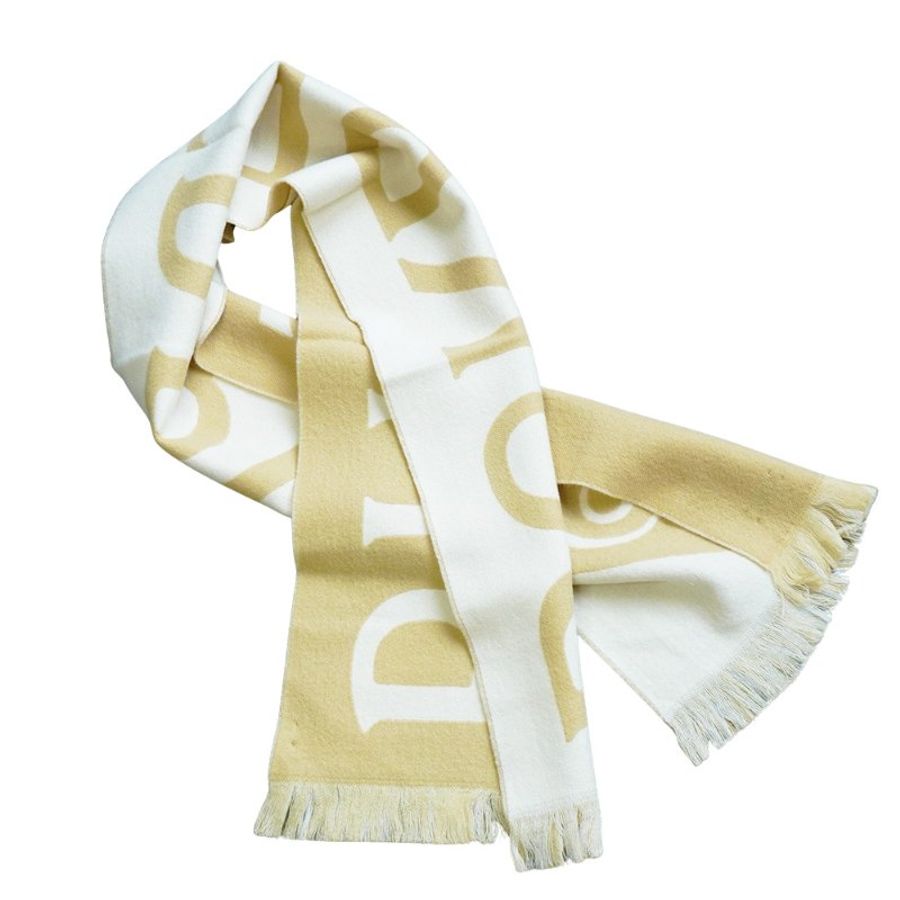 Burberry 品牌徽標字母logo羊毛圍巾(8109563-多色)-8