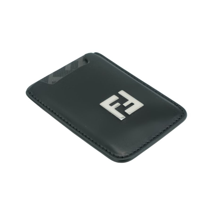 Fendi Squared FF logo MagSafe 磁吸手機卡片套(7M0364-黑灰)-1