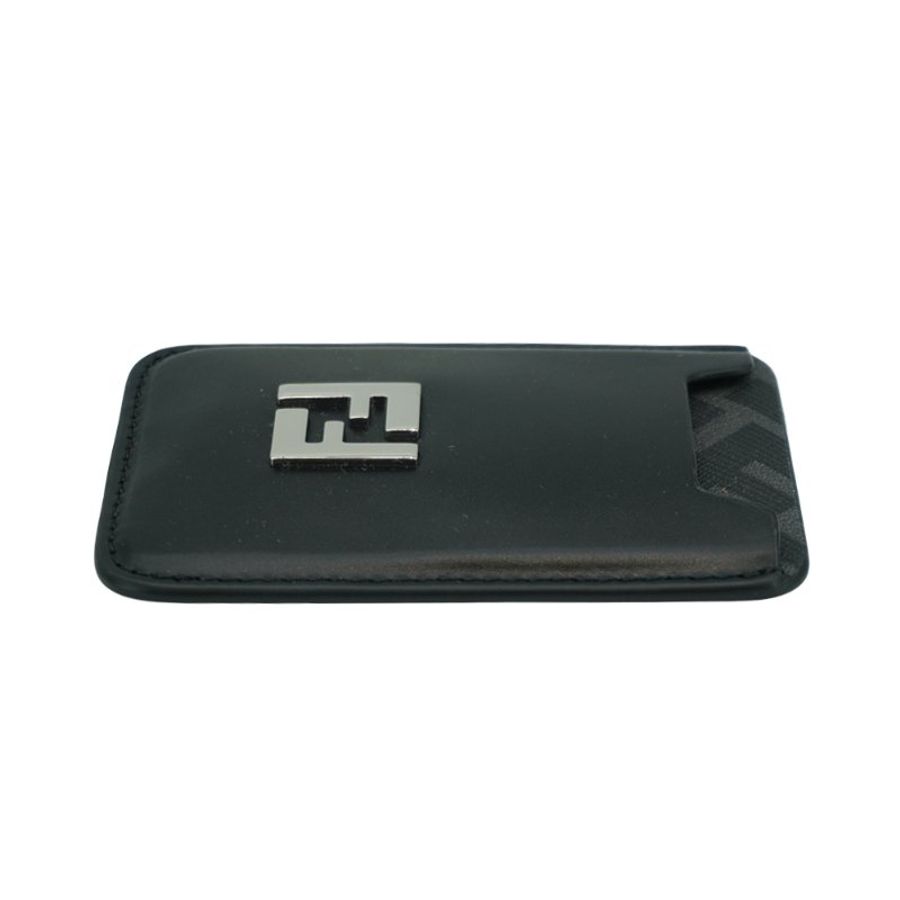 Fendi Squared FF logo MagSafe 磁吸手機卡片套(7M0364-黑灰)-4