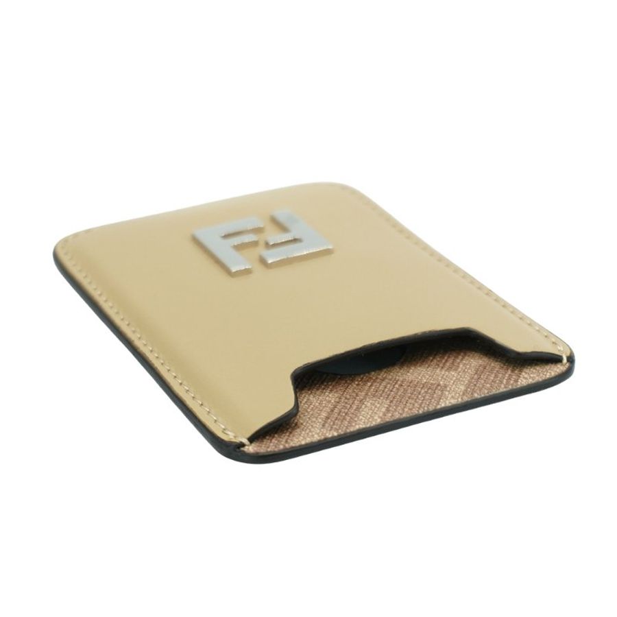 Fendi Squared FF logo MagSafe 磁吸手機卡片套(7M0364-米)-2