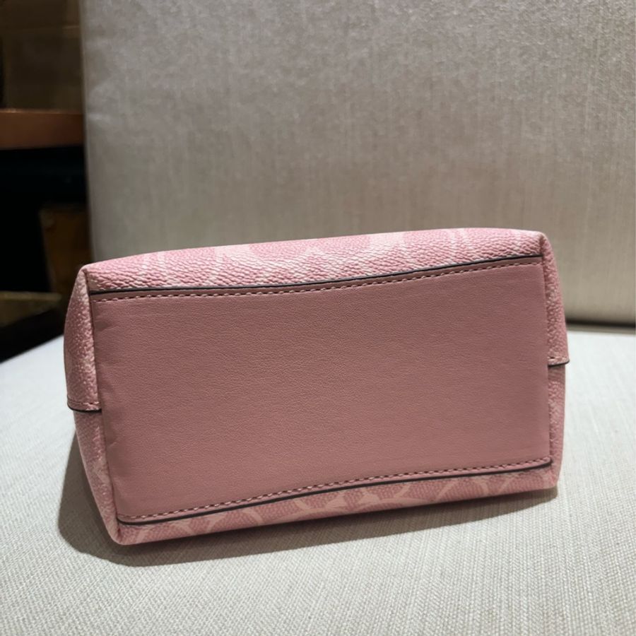 Coach 櫻花粉City Mini托特包 肩背手提包-7