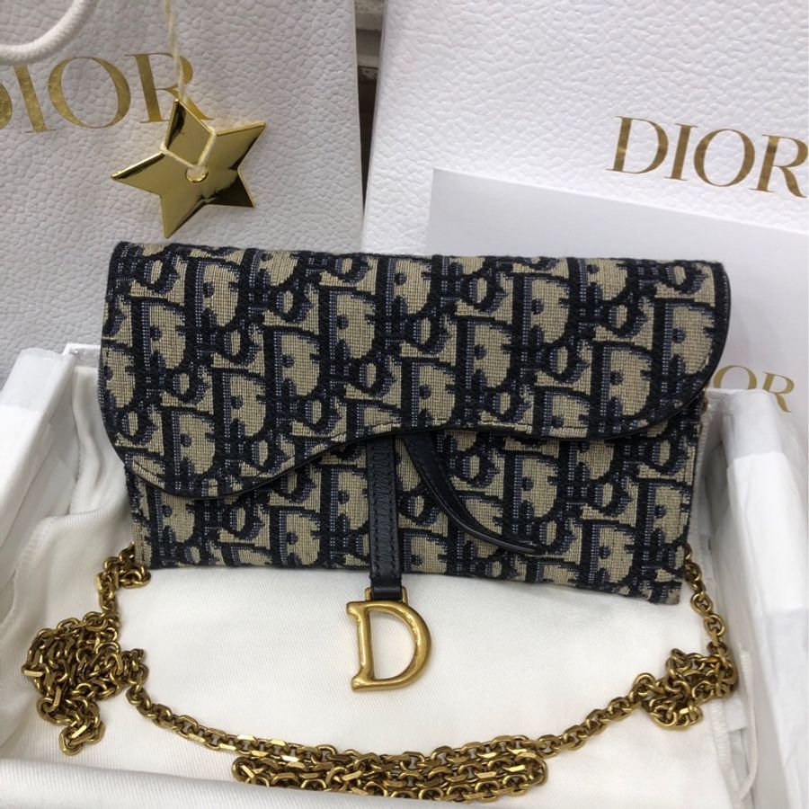 Dior 迪奥 刺绣老花二合一 woc链条包 21年-0