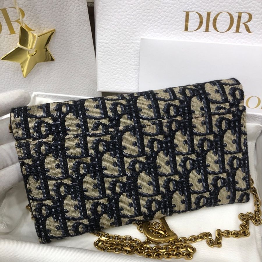 Dior 迪奥 刺绣老花二合一 woc链条包 21年-1