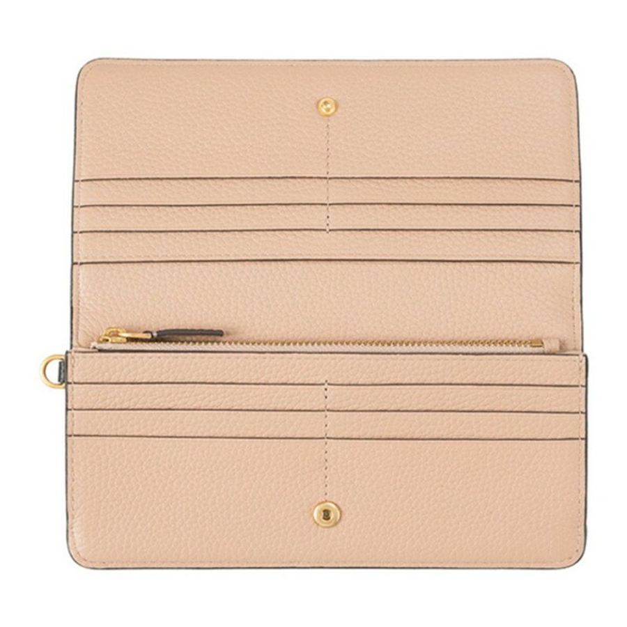 【TORY BURCH】雙T-LOGO皮革長夾-黑色-3