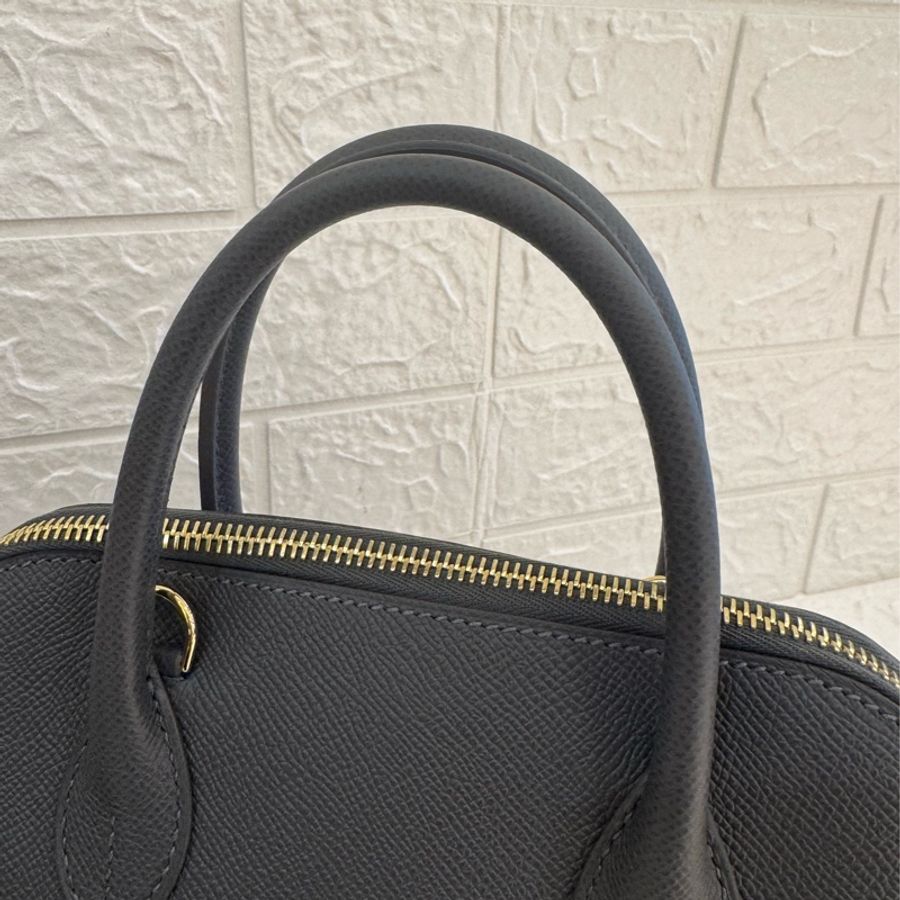 Hermes85石板灰金釦bolide25-12