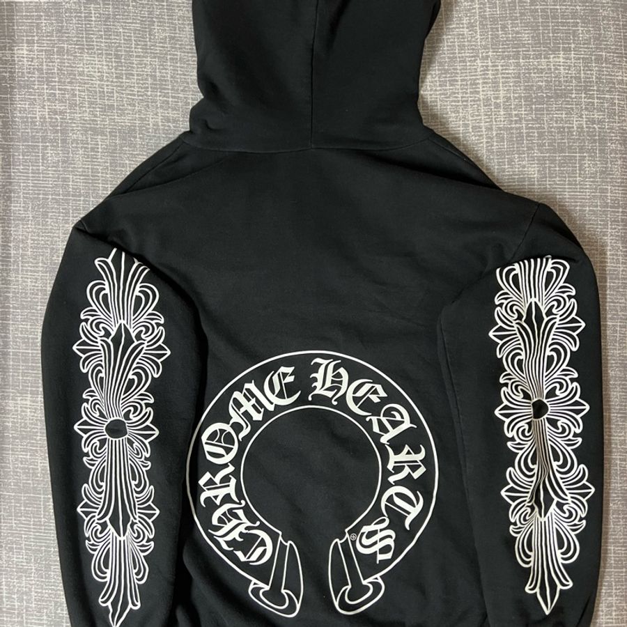 Chrome Hearts 克羅心Horseshoe zip up hoodie 花臂馬蹄拉鍊外套-2