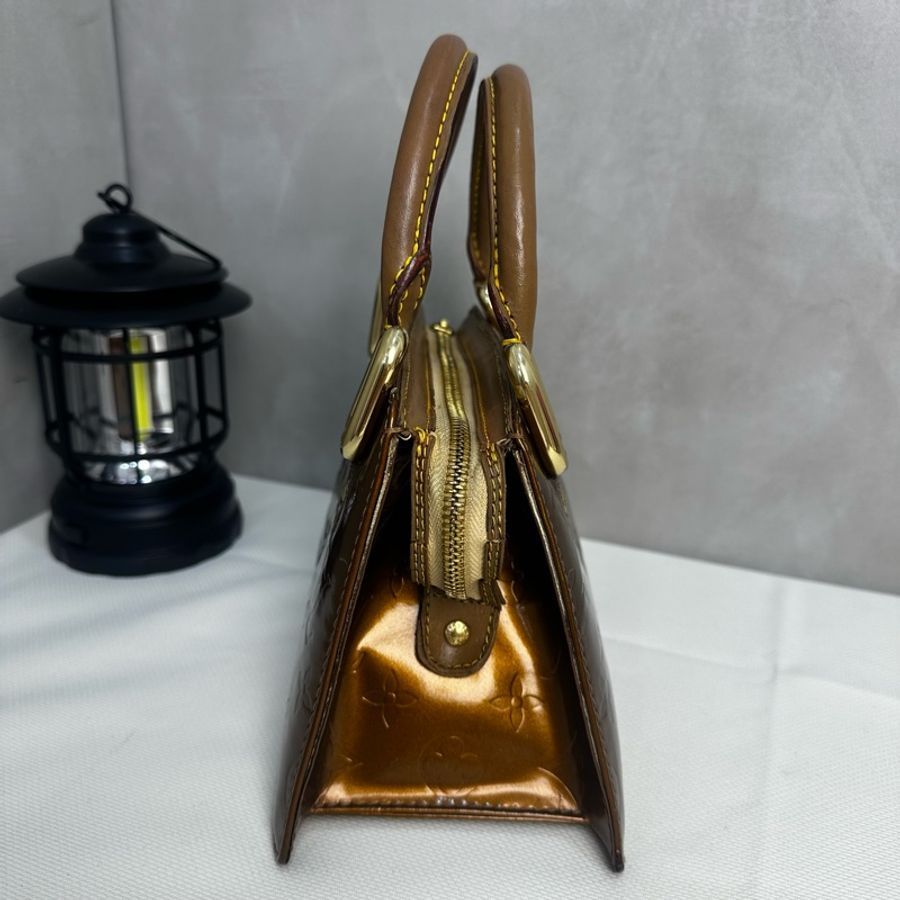 Louis Vuitton 亮面漆皮手提包-2