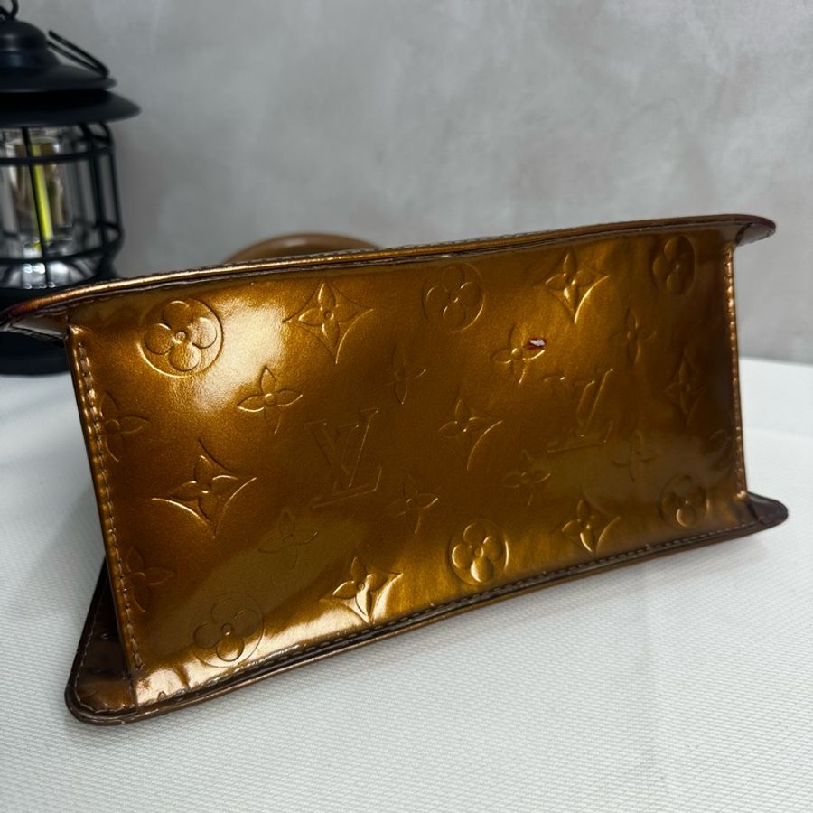 Louis Vuitton 亮面漆皮手提包-5