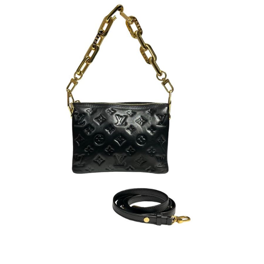 LV CHAIN SHOULDER BAG BLACK [A05337]-0