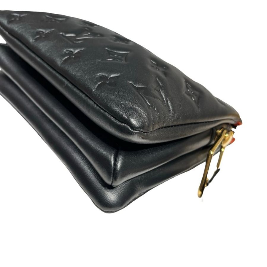 LV CHAIN SHOULDER BAG BLACK [A05337]-6
