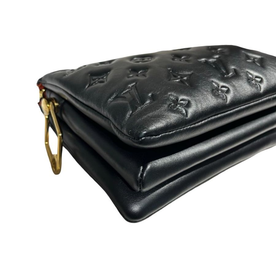 LV CHAIN SHOULDER BAG BLACK [A05337]-7