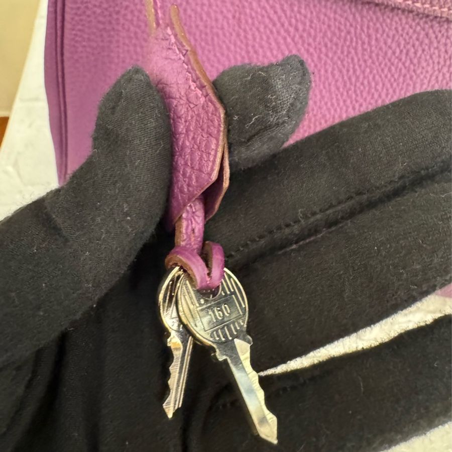 Hermes海葵紫銀釦kelly28 紫進不出✨-25