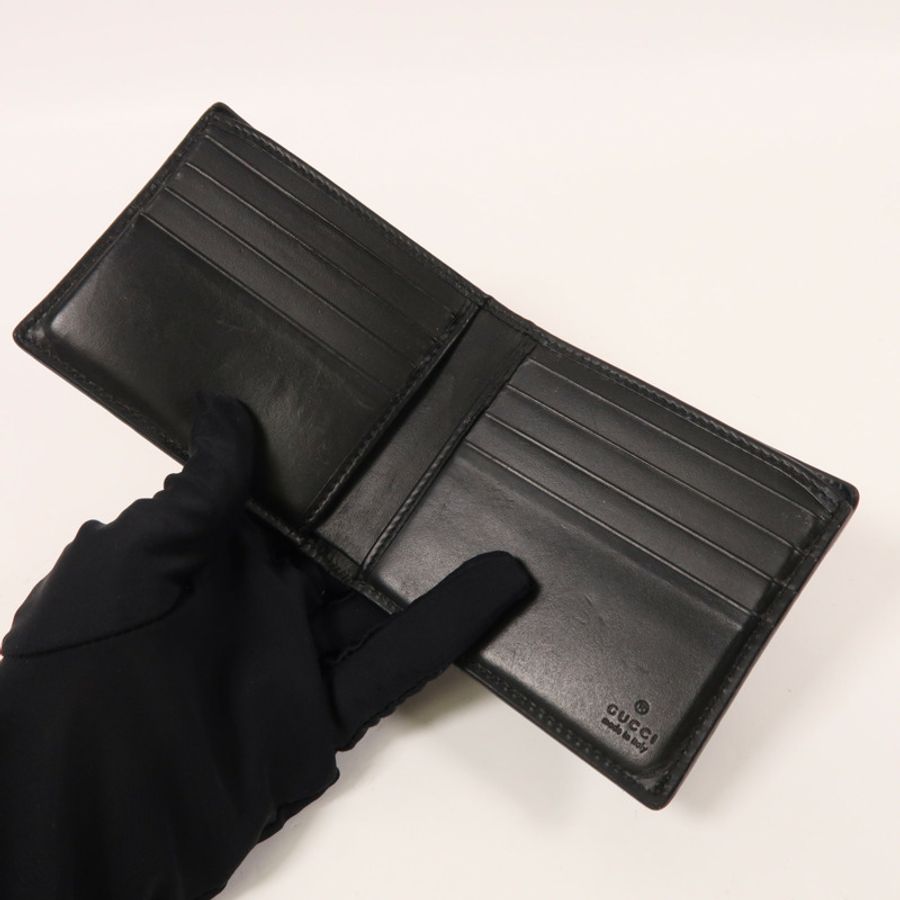 GUCCI 【激減優惠】牛皮皮革Signature Wallet錢包-4