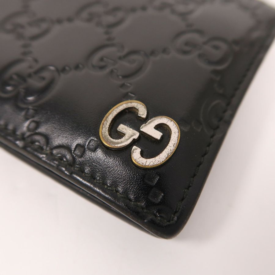 GUCCI 【激減優惠】牛皮皮革Signature Wallet錢包-8