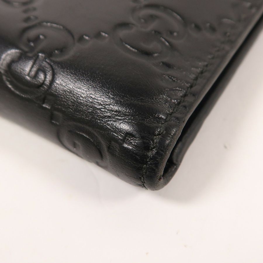 GUCCI 【激減優惠】牛皮皮革Signature Wallet錢包-10