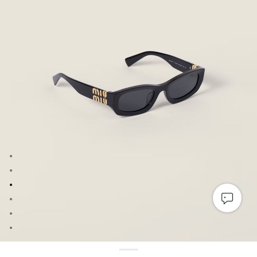 近全新Miumiu 基本款經典爆款黑金logo黑框小臉太陽眼鏡 墨鏡-7