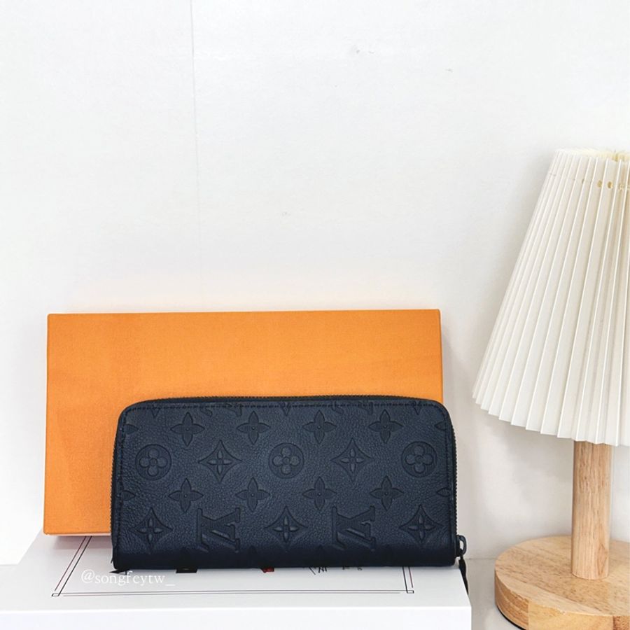 Louis Vuitton｜LV 男款 壓紋 拉鏈長夾-0