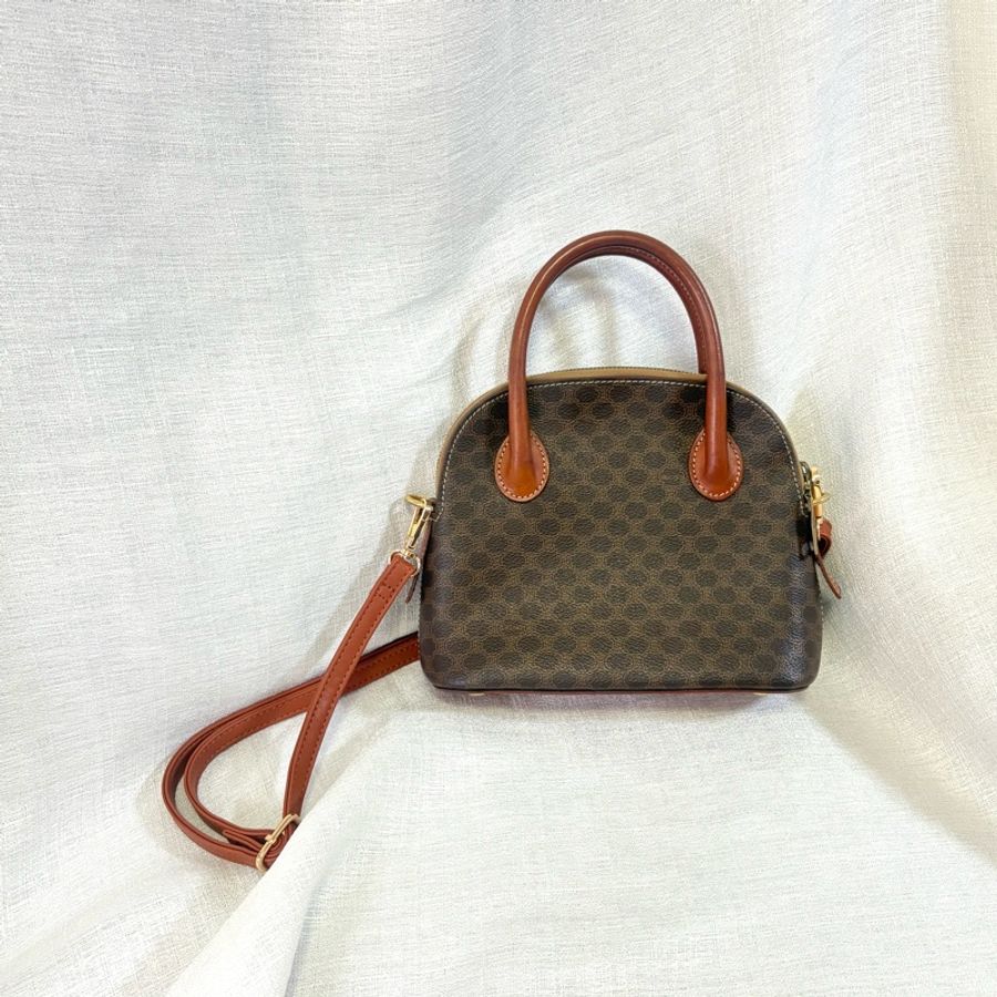 Celine 中古凱旋門老花貝殼包 斜挎包Alma BB-4