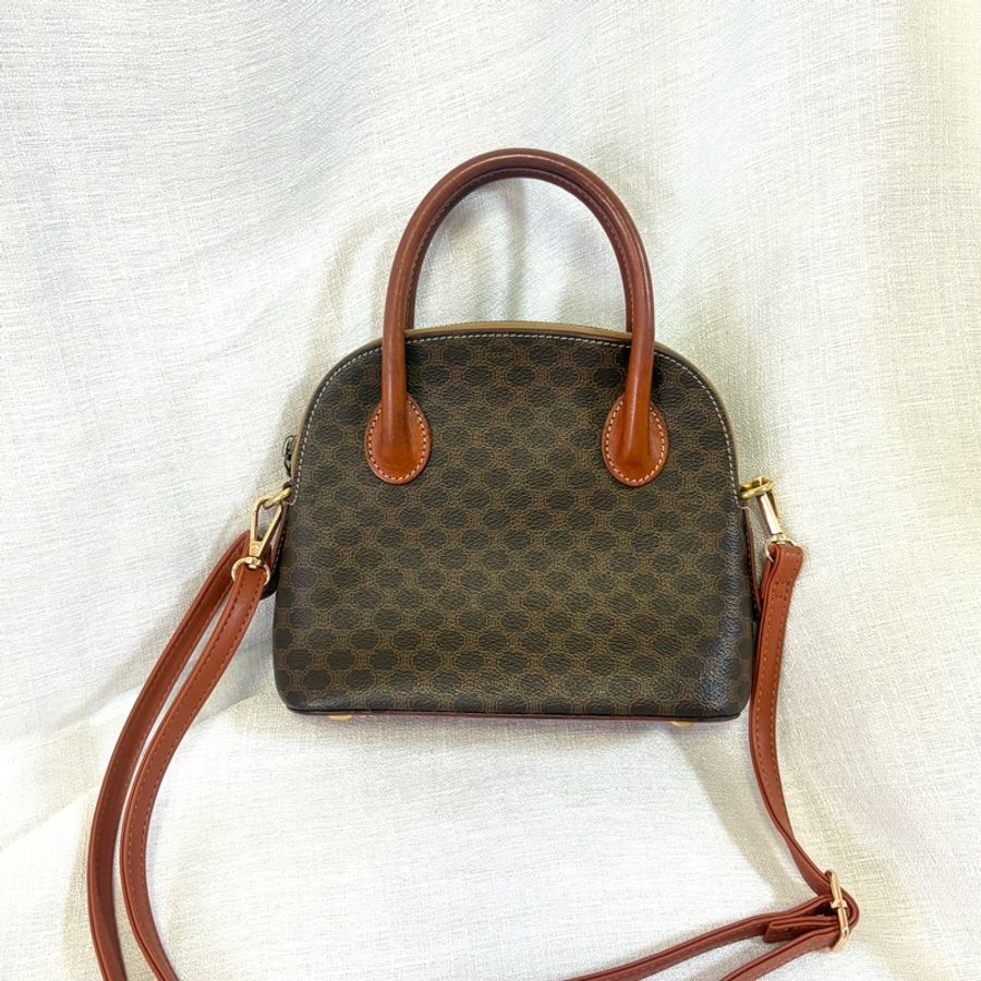 Celine 中古凱旋門老花貝殼包 斜挎包Alma BB-5