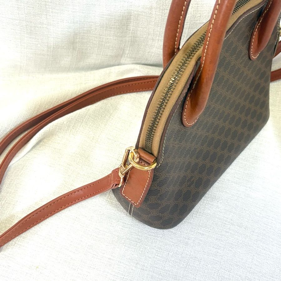 Celine 中古凱旋門老花貝殼包 斜挎包Alma BB-10