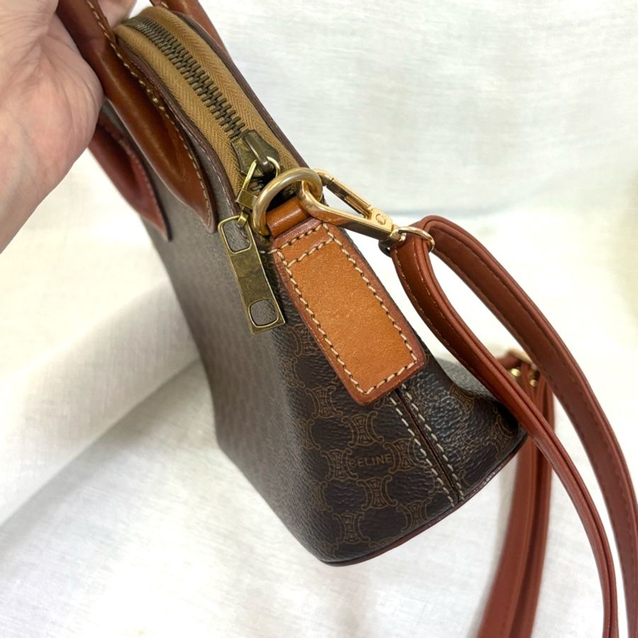 Celine 中古凱旋門老花貝殼包 斜挎包Alma BB-12