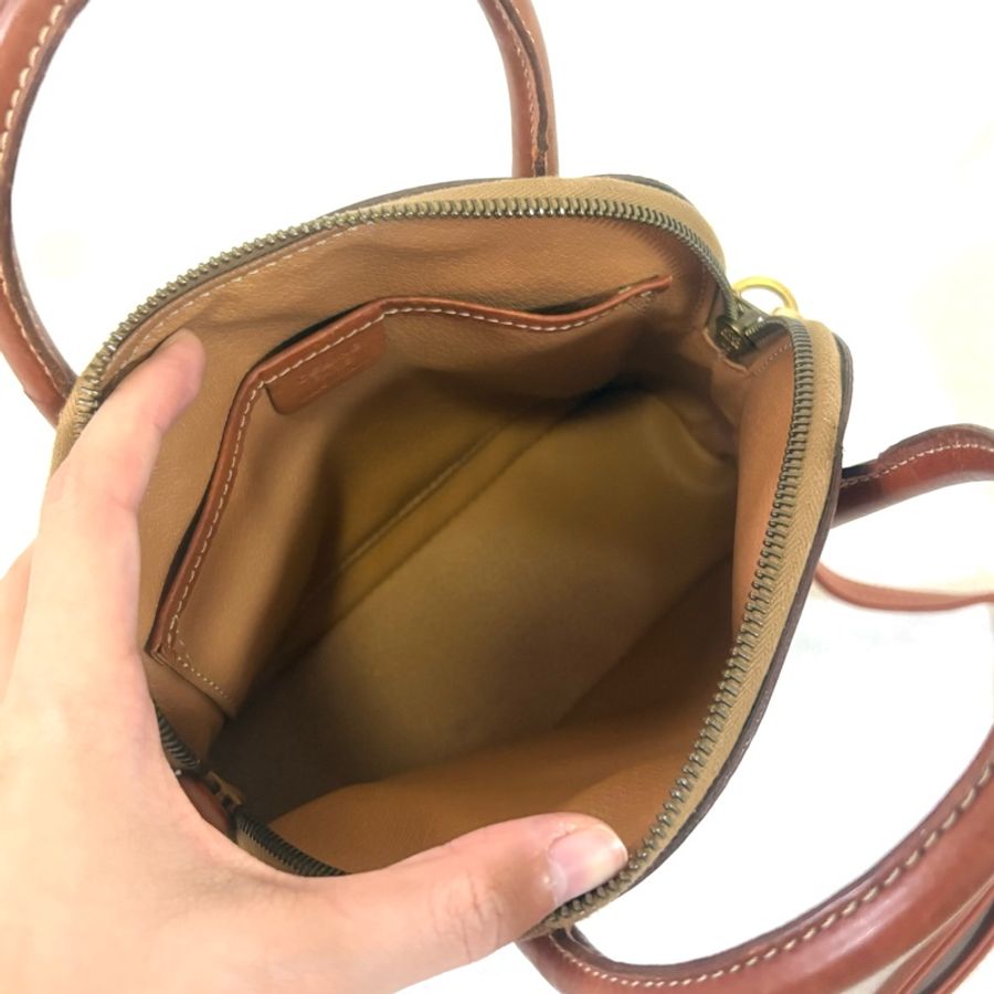 Celine 中古凱旋門老花貝殼包 斜挎包Alma BB-15