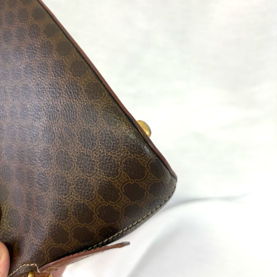 Celine 中古凱旋門老花貝殼包 斜挎包Alma BB-23