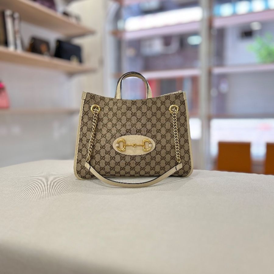 Gucci 馬銜 1955手提肩背托特包-0