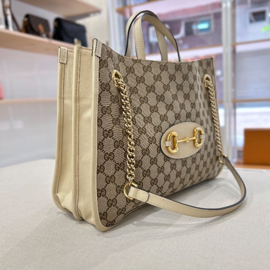 Gucci 馬銜 1955手提肩背托特包-8