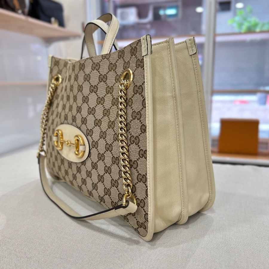 Gucci 馬銜 1955手提肩背托特包-9