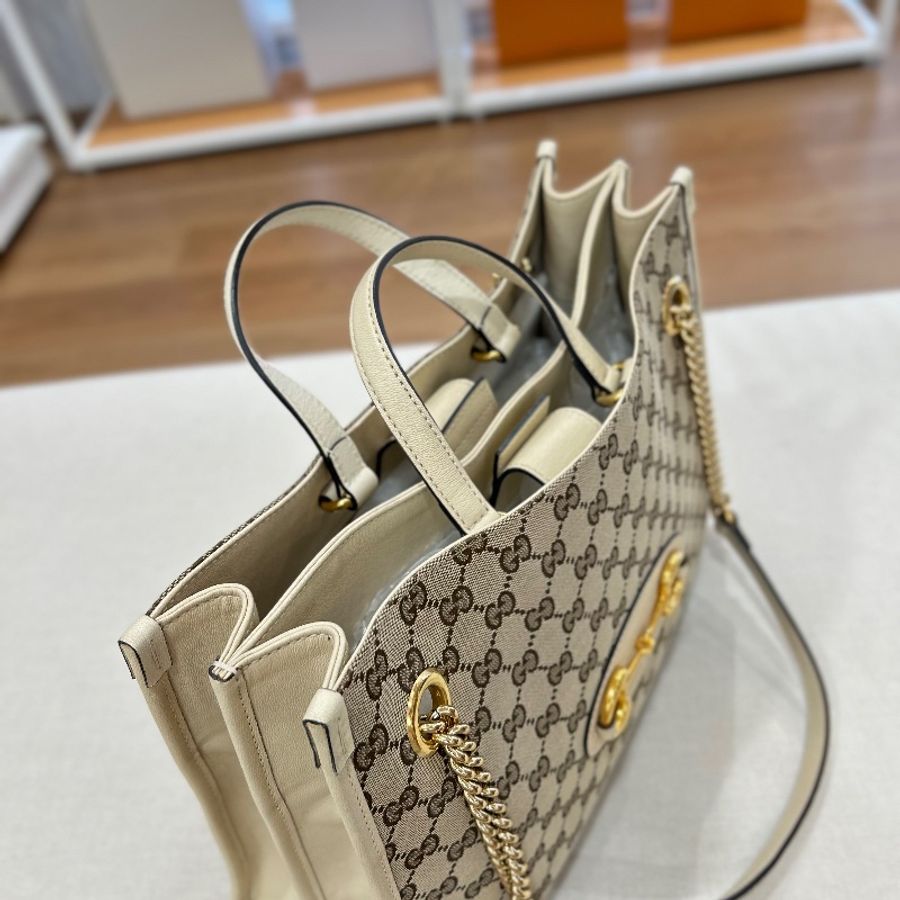 Gucci 馬銜 1955手提肩背托特包-18