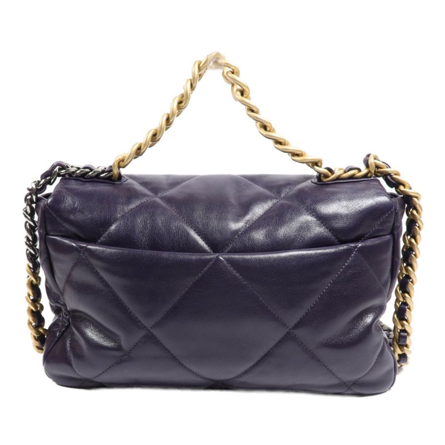CHANEL 羊皮皮革Chanel 19鏈帶肩背袋-1