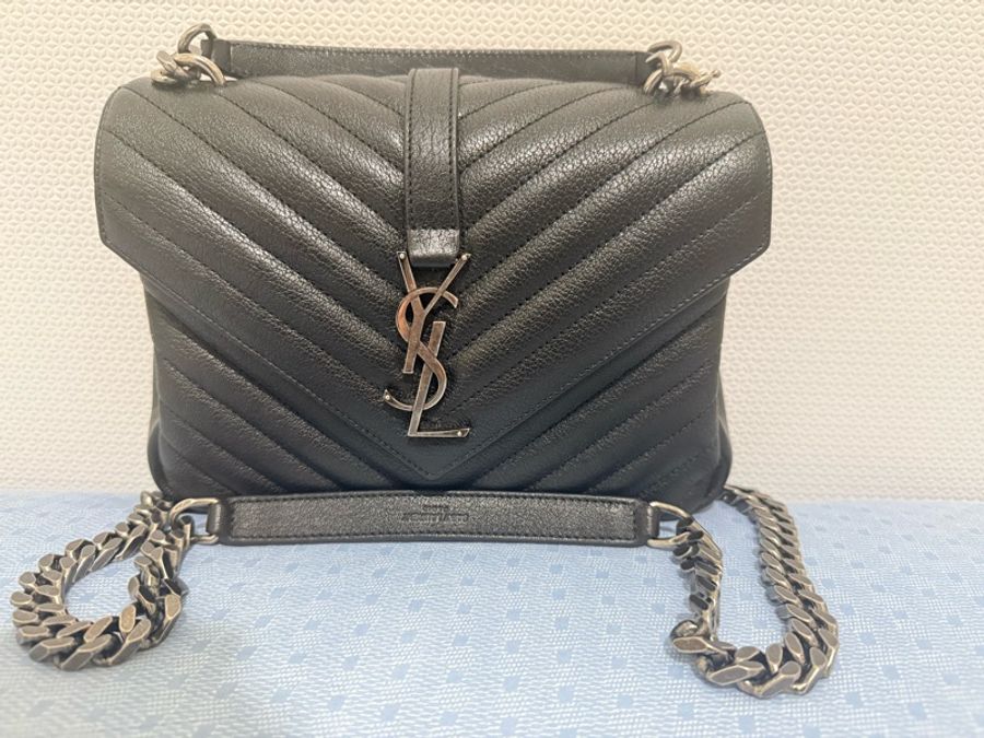 YSL 牛皮學院包-8
