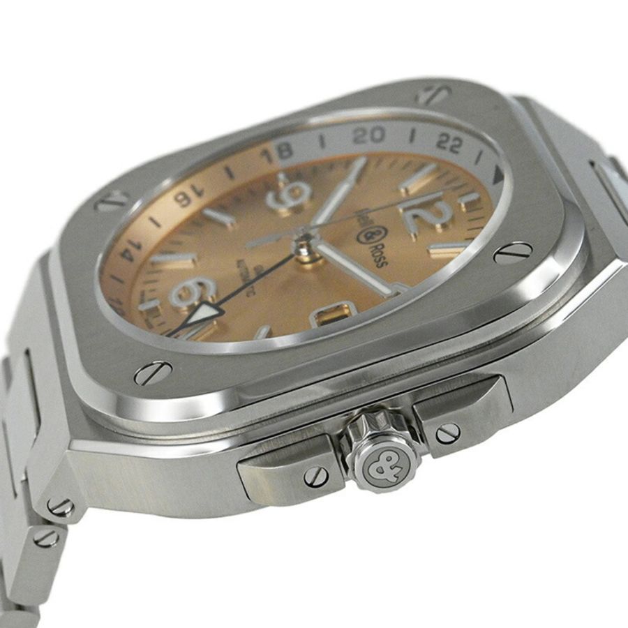 Bell & Ross BR 05 GMT 琥珀色腕錶,日本限量版(99枚),BR05G-CH-ST SST-2