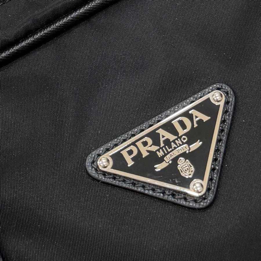 PRADA 黑色 尼龍 公事包 手提包 肩背包 側背包 斜背包 電腦包 文件包-50