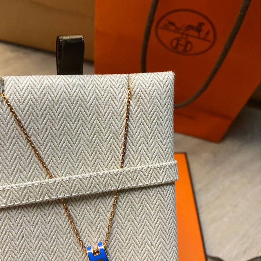 ✨Hermès Pop H mini 項鍊(藍金)✨-3