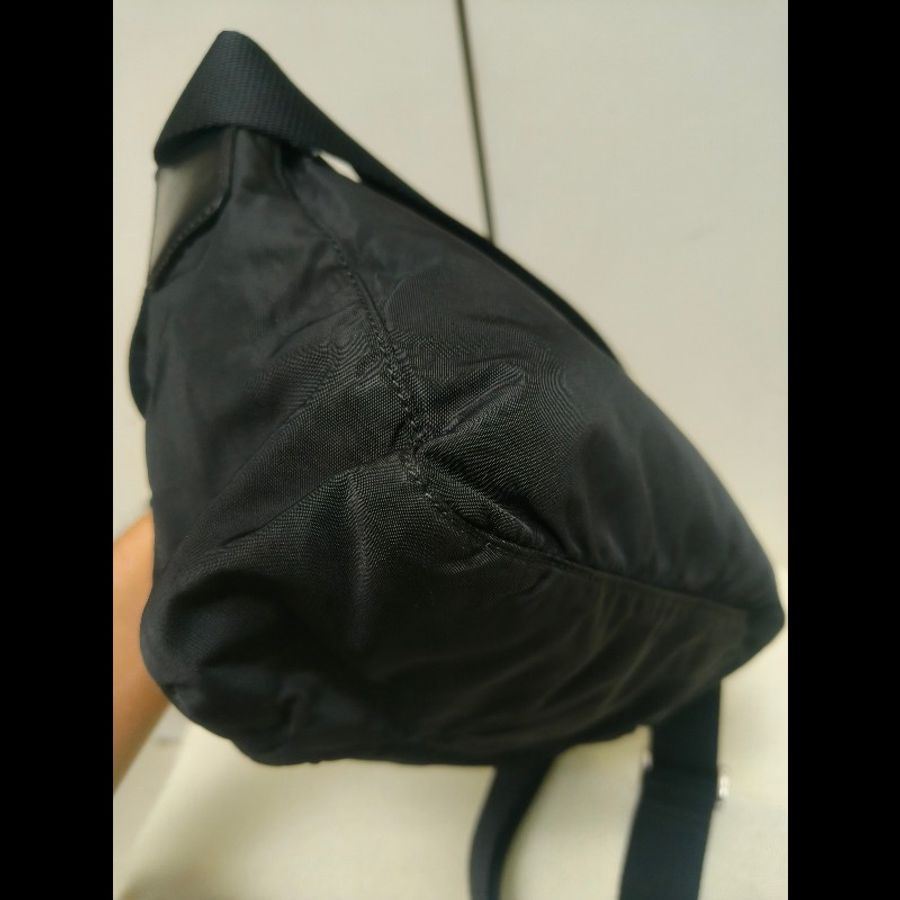 ‼️年中慶降價‼️創新低價只到6/21🎁(原16800)㊣✨PRADA✨普拉達 黑色 輕量 帆布 皮革 單釦 掀蓋式 郵差包 肩背包 斜背包 /二手包/二手精品/保證正品🌳二手樹屋🌳-9