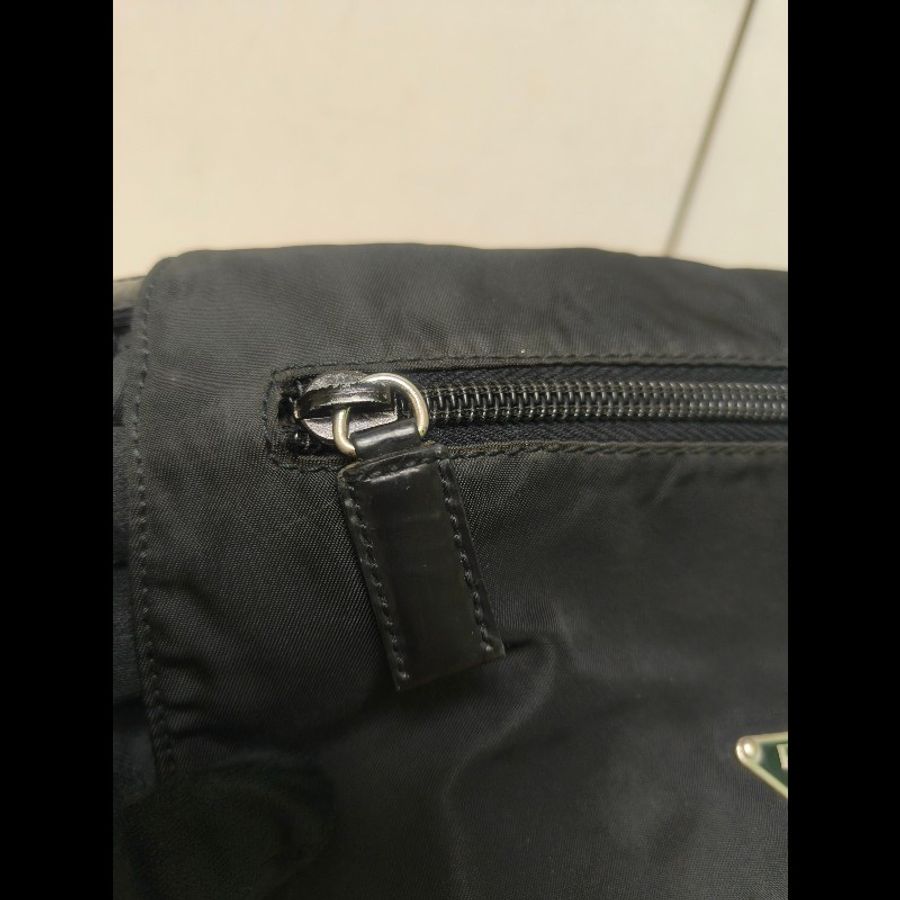 ‼️年中慶降價‼️創新低價只到6/21🎁(原16800)㊣✨PRADA✨普拉達 黑色 輕量 帆布 皮革 單釦 掀蓋式 郵差包 肩背包 斜背包 /二手包/二手精品/保證正品🌳二手樹屋🌳-18