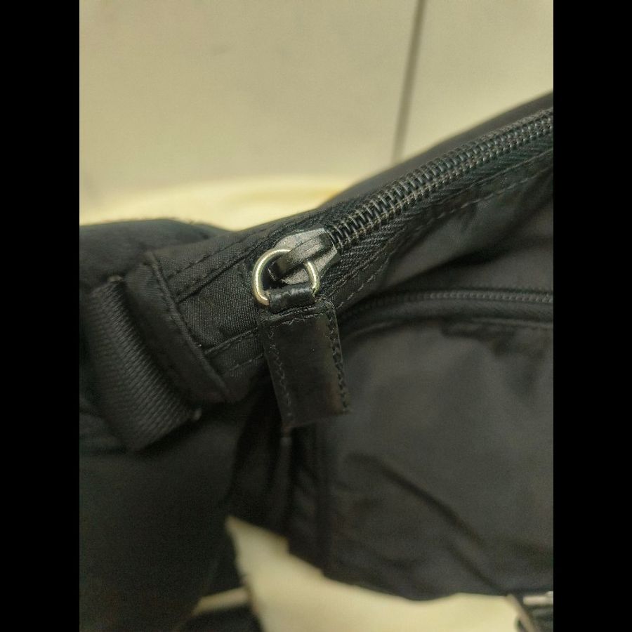‼️年中慶降價‼️創新低價只到6/21🎁(原16800)㊣✨PRADA✨普拉達 黑色 輕量 帆布 皮革 單釦 掀蓋式 郵差包 肩背包 斜背包 /二手包/二手精品/保證正品🌳二手樹屋🌳-38