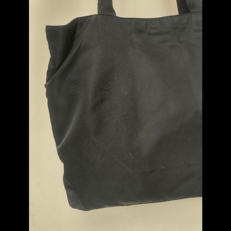 ㊣✨PRADA✨(附保卡)普拉達 黑色 輕量 帆布 皮革 雙口袋 托特包 文件包 通勤包/二手包/二手精品/保證正品🌳二手樹屋🌳-18