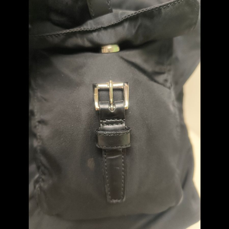 ㊣✨PRADA✨(附保卡)普拉達 黑色 輕量 帆布 皮革 雙口袋 托特包 文件包 通勤包/二手包/二手精品/保證正品🌳二手樹屋🌳-32