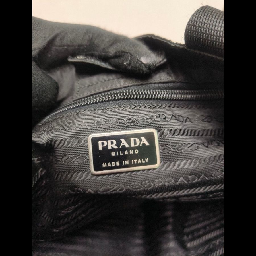 ㊣✨PRADA✨(附保卡)普拉達 黑色 輕量 帆布 皮革 雙口袋 托特包 文件包 通勤包/二手包/二手精品/保證正品🌳二手樹屋🌳-42