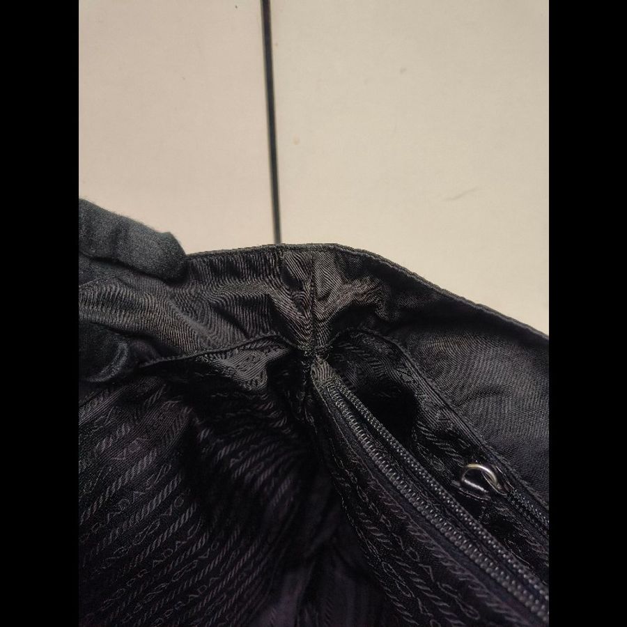 ㊣✨PRADA✨(附保卡)普拉達 黑色 輕量 帆布 皮革 雙口袋 托特包 文件包 通勤包/二手包/二手精品/保證正品🌳二手樹屋🌳-46