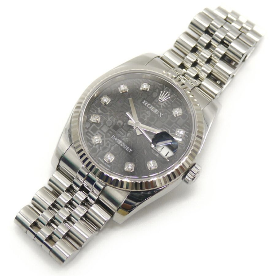 勞力士 Rolex Datejust 10P 鑽石 116234G SS/WG 自動上鍊 Jubilee 錶帶 電腦錶盤-8